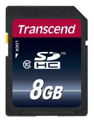 Karta SD SDHC, 8 GB MLC, Transcend Premium -25 → +85°C 200x
