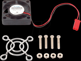 Raspberry Pi - Fan 30x30x7 mm, with Dupont connector and grille