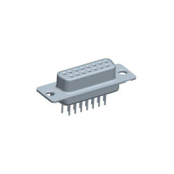 FCI DA15S364TLF D-SUB Receptacle 15-Pin 180&#xB0; 1pc