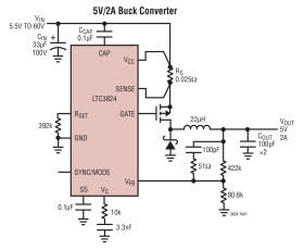 High Voltage Step-Down Controller With 40µA Quiescent Current