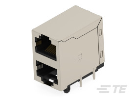 Złącze Ethernet Żeński Złącze RJ45 Przewlekany Cat5e TE Connectivity, 90° 8-żyłowe