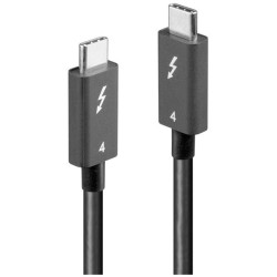 LINDY 31120 USB-C screen cable USB-C plug to USB-C plug 1.00 m Black