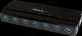 ST7300USB3B USB 3.0 7 port hub, USB-a, black