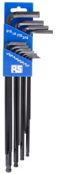 Zestaw kluczy imbusowych Jednostki brytyjskie RS PRO L 12 szt.