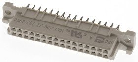 Złącze DIN 41612 32 -pinowe 2 -rzędowe raster: 2.54mm Żeński 09222326850