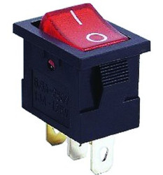 PRZEŁĄCZNIK KLAWISZOWY MIRS101-2C3C 6A 250V (10A 125V) SPST 3PIN CZERWONE PODŚWIETLENIE (PRZEL-MIRS101-2C3C)