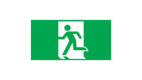 Piktogram Wyjście Ewakuacyjne Intelight E1 Do Oximia, Ramki Dwustronnej...