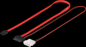 95713 Cable SATA 3 Gbps slim connector &gt; SATA L-type connector, curren