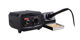 Stacja lutownicza RS PRO Lutowanie 65W Typ C — wtyk europejski, typ G — wtyk brytyjski 3-stykowy 200 → 480°C 65W