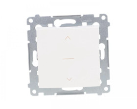 Simon 54 Premium Łącznik żaluzjowy trójpozycyjny 1-0-2, szybkozłącza, biały DZW1K.01/11