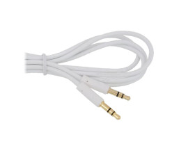 Przewód, kabel jack 3,5mm wtyk-wtyk 1,5m JKJ20 biały Vitalco