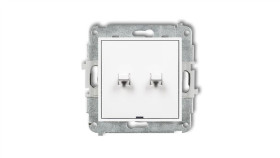 Mini Przycisk Żaluzjowy W Stylu Amerykańskim Biały Mwpus-8