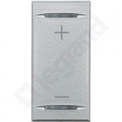 AXOLUTE MY HOME - KLAWISZ ŚCIEMNIACZA +/- 1M ALUMINIUM HC4911AD /10szt./