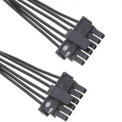 Kabel przewód-płytka, Micro-Fit TPA, 8,5 A, raster: 3mm, 150mm, Cyna, Czarny