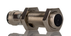 Czujnik zbliżeniowy M12 Indukcyjny 4 mm Omron Częściowo wpuszczany 10→ 30 V DC długość 47.1mm Gwintowany