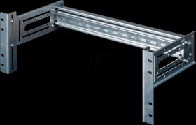 EZR-DIN-4 19" top-hat rail carrier, 4 U, gray