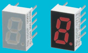 Wyświetlacz diodowy LED 7-segmentowy ze wspólną katodą 5,4 mcd RH DP, Czerwony 8mm Broadcom 626 nm