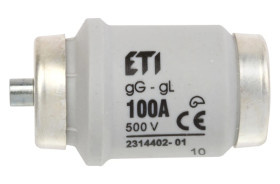 Wkładka bezpiecznikowa 100A DIV gG 500V E40 002314402