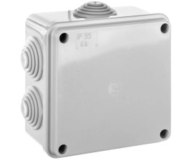 Puszka natynkowa z pokrywą i śrubami seria 400 IP55 100x100x50 EC400C4