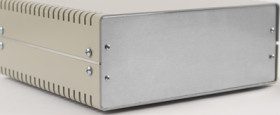 Aluminum enclosure, (L x W x H) 99 x 254 x 244 mm, gray (RAL 7046), IP32, 1402KV