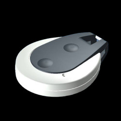 Teko - seria OV-IP (OV-IP/2.36) - obudowa do pilota w kolorze czarnym i ciemnoszarym (56,8 x 44 x 14,5 mm)