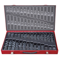 KS Tools 330.1650 Hss-R Twist Drill Set, 230 Pcs, 1-13mm
