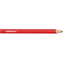 Gedore RED 3301432 Craftsman&#x27;s pencil 75mm oval red 12 pieces
