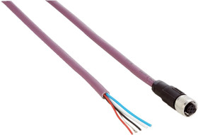 Złącze i kabel ze złączem Złącze M12 liczba rdzeni 5 długość 10m Rodzaj A Żeńskie Złącze B Flying Leads