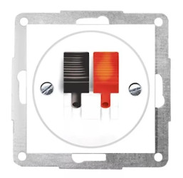 Fiorena Gniazdo głośnikowe RAL9006 aluminium 22061019