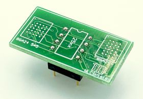 Adapter BGA24/WLCSP16(8) -->DIL8 dla pamięci szeregowych Flash, EEPROM i uP (simple)
