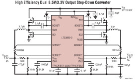 60V Low IQ, Dual, 2-Phase Synchronous Step-Down DC/DC Controller