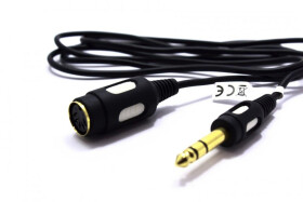 Kabel Gniazdo DIN Jack 6.3 3m DIK18 Vitalco
