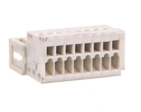 Wtyk MCS-MICRO 8-biegunowy jasnoszary raster 2,5mm 733-208 /100szt./