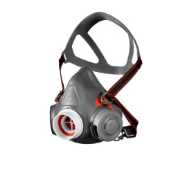 Maska oddechowa M Niebieski Półmaska