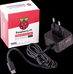 KSA-15E-051300-HE/EU/BK Raspberry Pi - Power supply, 5.1 V, 3.0 A, USB Type-C, EU plug,