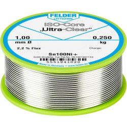 Felder 5551941020 Felder ISO-Core &quot;Ultra-Clear&quot; Lead-Free Solder Wire 1mm