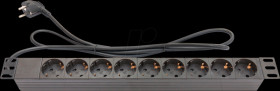 GC-N0077 19" socket outlet, 1U, 9-port