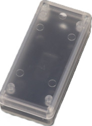 ABS miniature enclosure, (L x W x H) 65 x 30 x 15 mm, transparent, IP54, 1551CCLR