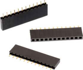 Gniazdo PCB 3 -pinowe raster: 2.54mm Proste