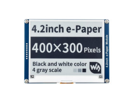 Waveshare 400x300, 4.2inch E-Ink display module