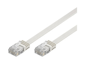 CAT 6kabel krosowy płaski,U/UTP, Biały