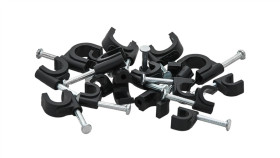 Uchwyt Kabla Okrągłego Flop Kn-4 Czarny Uv /Opakowanie 100Szt/