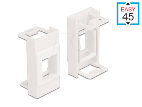 81353 Easy 45 Module Keystone Holder 22.5 x 45 mm, white