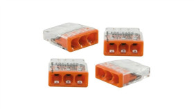 Szybkozłączka, 3-Krotna, Max. 2,5Mm2, Pomarańczowy / 76002 /5Szt./