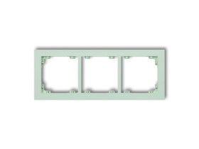 DECO Ramka 3 potrójna uniwersalna z tworzywa DECO Pastel Matt miętowy 46DR-3 KARLIK