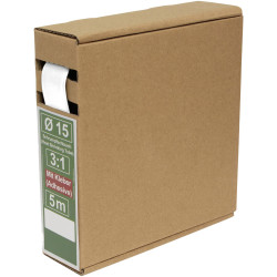 Quadrios 25CA492 Heatshrink adhesive White 3:1 Shrinkage 5 m Length