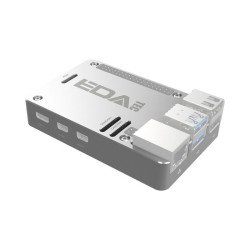 ED-Pi5Case-BS - Metalowa obudowa z chłodzeniem pasywnym do Raspberry Pi 5 - srebrna