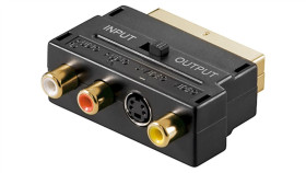 Adapter Scart Do Composite Audio Video I S-Video, In/Out - Połączenie Typu...