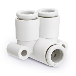 Adapter gwintowany typu kolanko rura – rura Wciskane 6 mm Wciskane 6 mm SMC Złączka kolankowa