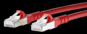 1308457066-E Patch cord RJ45 Cat.6A AWG26 S/FTP LSHF 7.0 m red